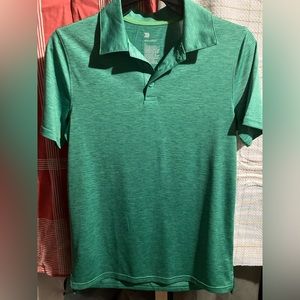 All in Motion Green Polo Kids XL Extra Large Like New Shirt